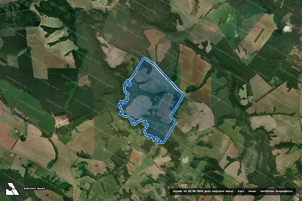 Imagem de satélite de Fazenda Estrela da Manhã em Itapeva - SP