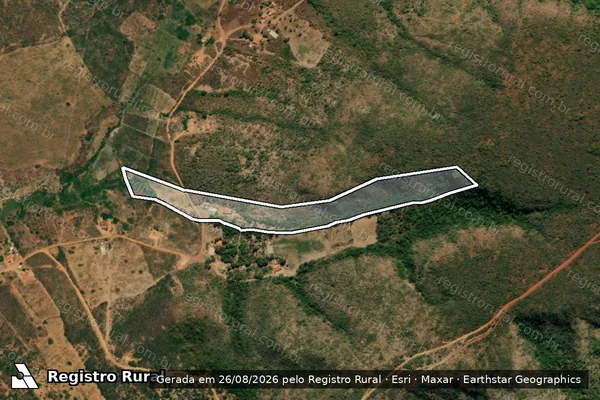 Imagem de satélite de FAZENDA ARAÇA  - Parte 1 em Rio Pardo de Minas - MG