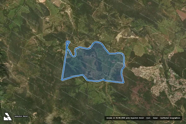 Imagem de satélite de Fazenda Capão Queimado - PARCELA 01 em Cachoeira da Prata - MG