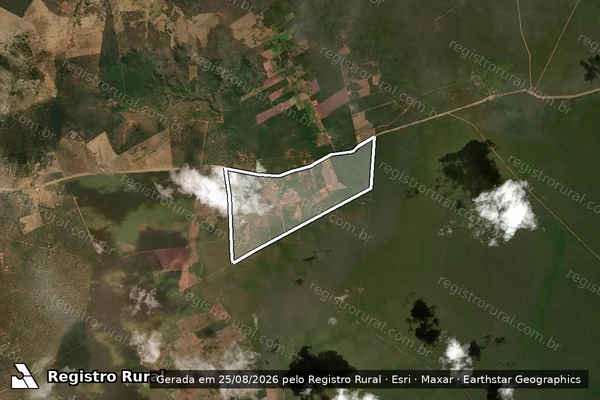 Imagem de satélite de FAZENDA NOSSA SENHORA APARECIDA em Coribe - BA
