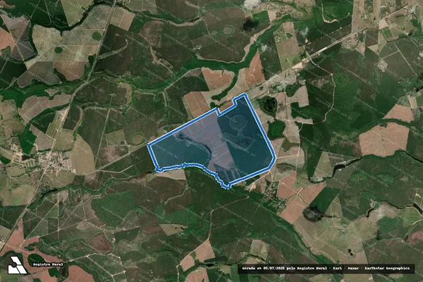 Imagem de satélite de Fazenda Esperança - Matrícula 8206 em Nova Viçosa - BA