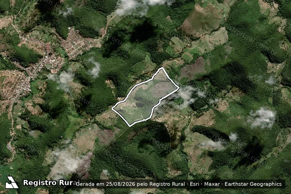 Imagem de satélite de FAZENDA SÃO SEBASTIÃO - SÍTIO DAS LAJES - Parte 2 em Ladainha - MG