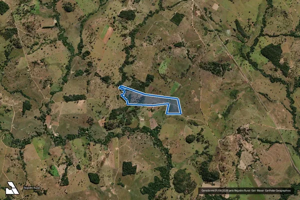 Imagem de satélite de Fazenda Córrego Rico - Gleba 2 em Morro Agudo de Goiás - GO