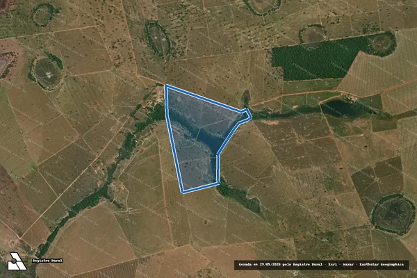 Imagem de satélite de Loteamento AGUA LIMPA DE BAIXO - Den Faz FORMOSO DO RIO PRETO - Gleba 01 em Itapirapuã - GO
