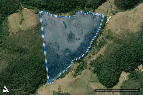 Imagem de satélite de Fazenda São Pedro ? Área ?E?  - Gleba C em Vassouras - RJ