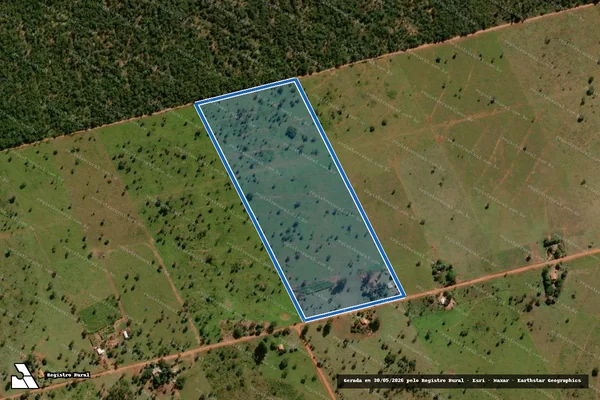 Imagem de satélite de Projeto de Assentamento Avaré - Lote 013 em Ribas do Rio Pardo - MS