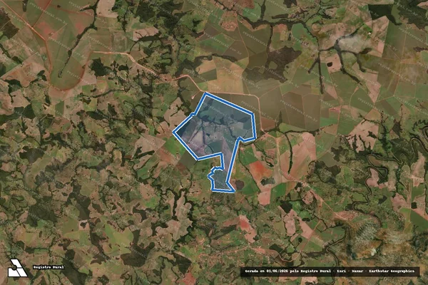 Imagem de satélite de FAZENDA FAUSTINOS - Parte 1 em Doverlândia - GO