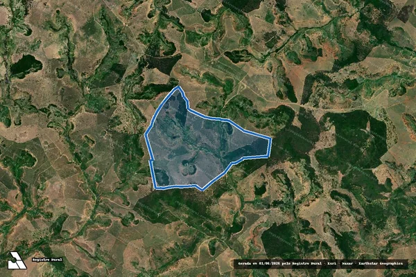 Imagem de satélite de FAZENDA CRISTALINA - Parte 1 em Carlos Chagas - MG