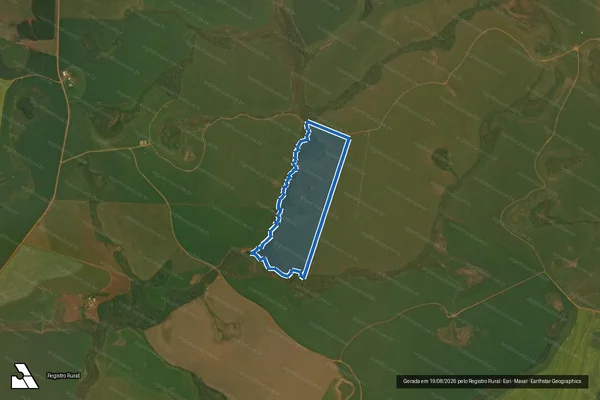 Imagem de satélite de Fazenda Brasil – 3 / Agroanna – 10355 em Santa Bárbara do Sul - RS