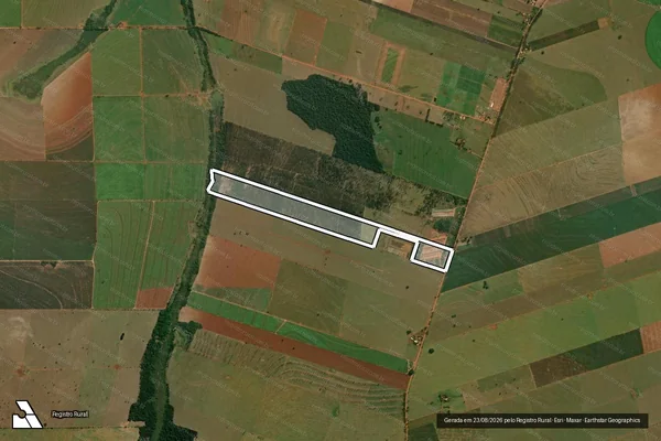 Imagem de satélite de Lote nº 187, da Gleba Paranapanema - Parcela A em Santo Antônio do Caiuá - PR
