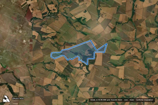 Imagem de satélite de FAZENDA SANTA LÍDIA / Parte 7 em Inaciolândia - GO