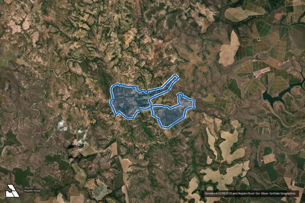 Imagem de satélite de FAZENDA BOA ESPERANÇA E SANTA RITA - 001 em João Pinheiro - MG