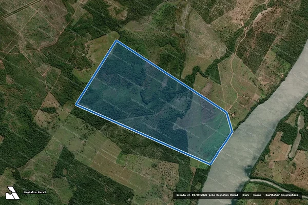 Imagem de satélite de FAZENDA MIRINDIBA - PARTE 02  - Parte 1 em Palmeirante - TO
