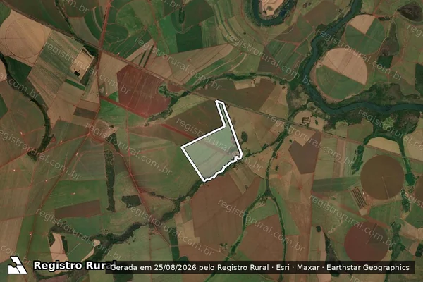 Imagem de satélite de FAZENDA BOAESPERANÇA - PARCELA 02 em Maurilândia - GO
