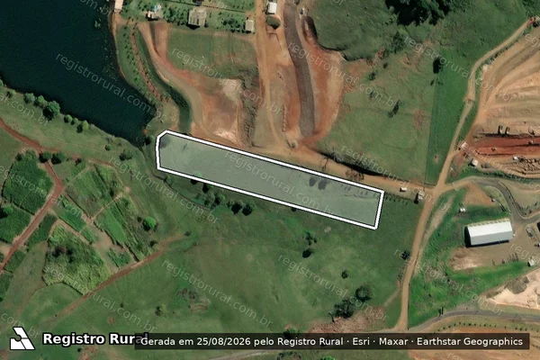Imagem de satélite de ESTÂNCIA NOSSA SENHORA APARECIDA - Gleba 1 em Ribeirão Claro - PR