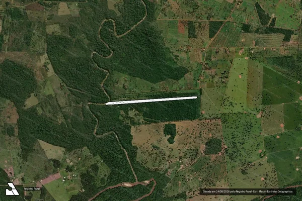 Imagem de satélite de RECANTO AMIGOS PARA SEMPRE - Fazenda Aparecida / R-31 em Bela Vista - MS
