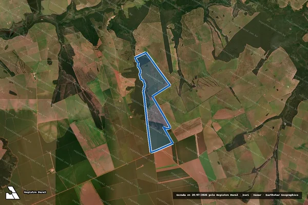 Imagem de satélite de Fazenda Califórnia - Parte 1 em Sonora - MS