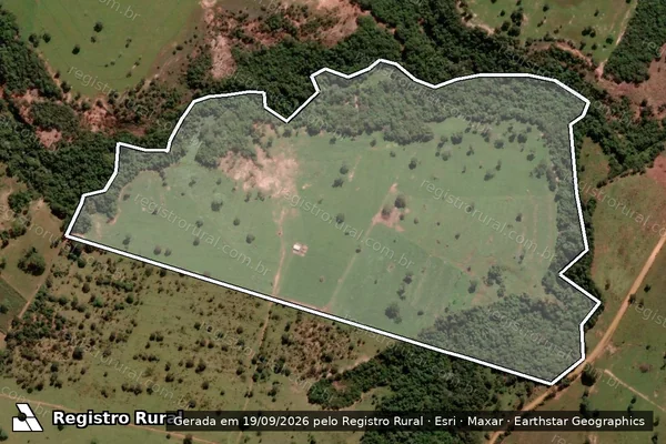 Imagem de satélite de FAZENDA RIO DO PEIXE L.D. BACURI - 001 em Caiapônia - GO