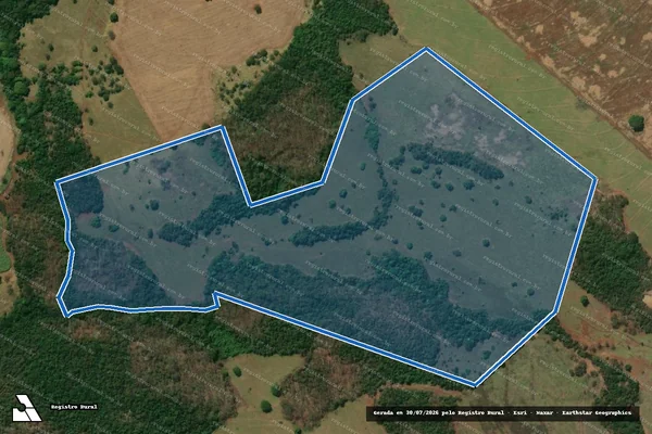 Imagem de satélite de FAZENDA SETE LAGOAS - GLEBA 4 em Quirinópolis - GO