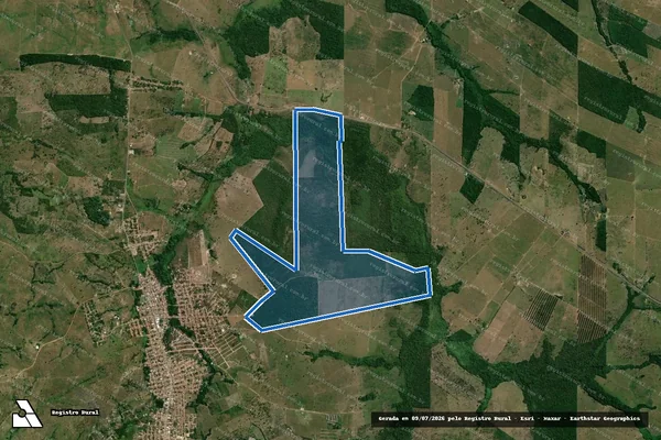 Imagem de satélite de FAZENDA GUZERATH II / Parte 1 em São Domingos do Araguaia - PA