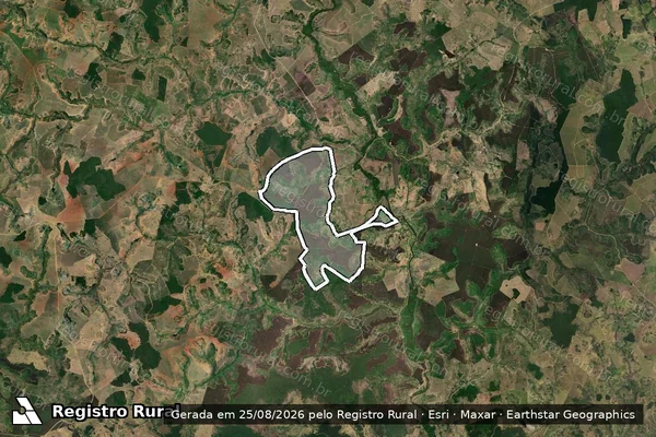 Imagem de satélite de Fazenda Lagoa Santa - Gleba A em Carlos Chagas - MG