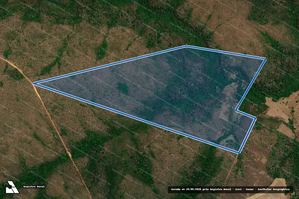 Imagem de satélite de FAZENDA MATA VERDE, LOTE 39 DO LOTEAMENTO SÃO SILVESTRE, 5ª ETAPA - Parte 1 em Aparecida do Rio Negro - TO