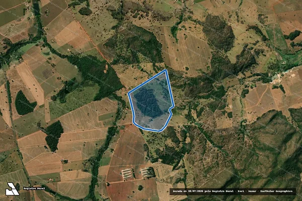 Imagem de satélite de FAZENDA JAÓ - Parte 1 em Jandaia - GO
