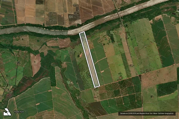 Imagem de satélite de LOTE DE TERRAS Nº 32/32-A - PARCELA 01 em Tapira - PR
