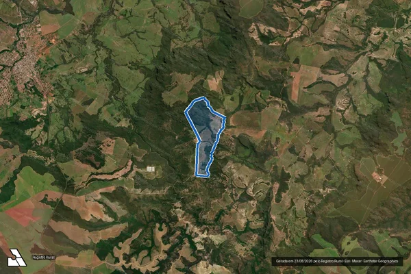Imagem de satélite de FAZENDA LAGEADINHO - PARTE 1 em Rio Verde de Mato Grosso - MS