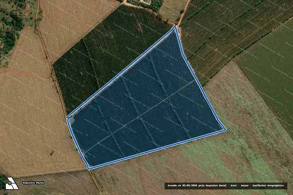 Imagem de satélite de FAZENDA TERRAS ALTAS - em Perdizes - MG