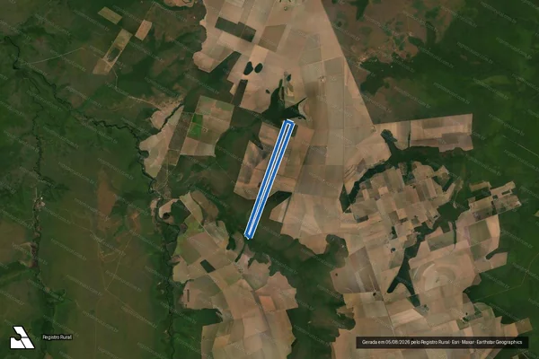 Imagem de satélite de Fazenda Barragem - Matrícula 5.896 em Brasnorte - MT