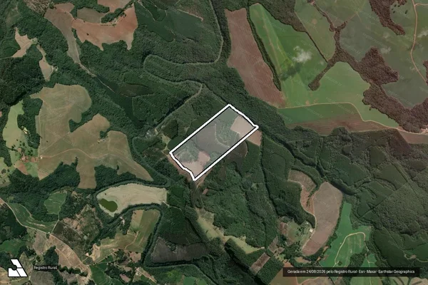Imagem de satélite de Lote N 04 Campina Alta - Matrícula 5665 em Tibagi - PR