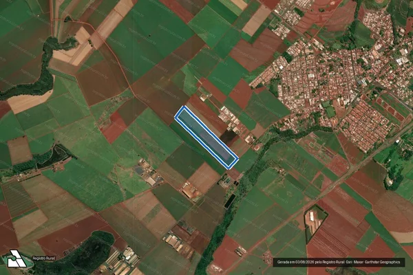 Imagem de satélite de SITIO SANTA MARIA - Parte 1 em Dumont - SP
