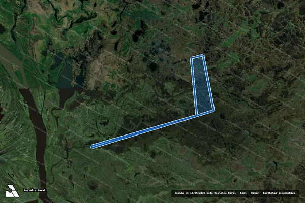 Imagem de satélite de Fazenda Marilândia - Fazenda Reserva Estância Horizonte em Corumbá - MS