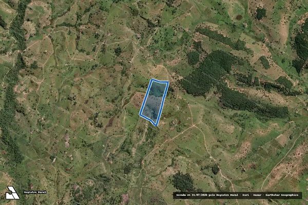 Imagem de satélite de FAZENDA SAPUCAIA - PARCELA 01 em Machacalis - MG