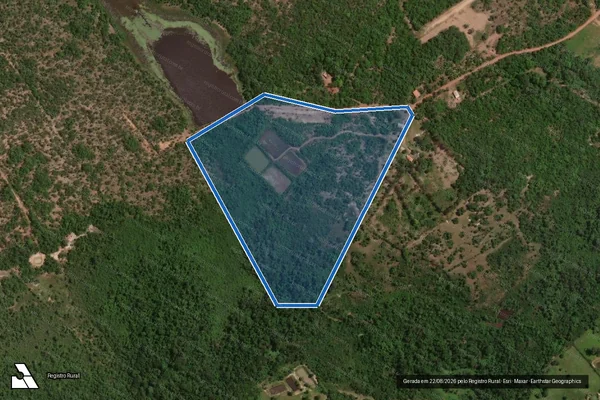 Imagem de satélite de Represa