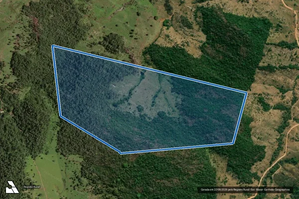 Imagem de satélite de Fazenda Sabrina - Lote 104 da Gleba 05 Setor Ipocyssara. - Parcela 1 em Ministro Andreazza - RO