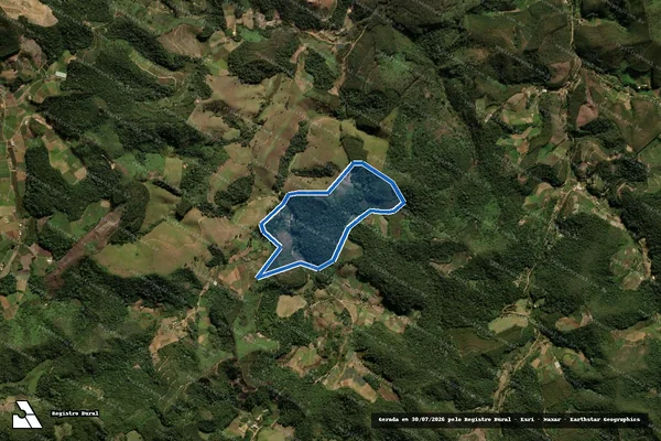 Imagem de satélite de FAZENDA TRÊS IRMÃOS - Arnobio Modolo em Domingos Martins - ES