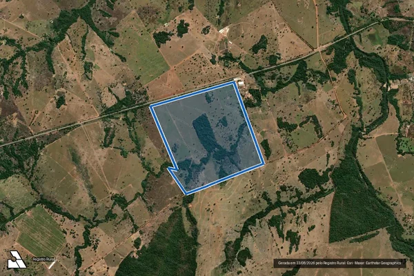 Imagem de satélite de FAZENDA SANTA LUZIA - Gleba 03 em Itapirapuã - GO