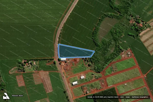 Imagem de satélite de FAZENDA SÃO PEDRO - PARCELA 7 em Maracaju - MS