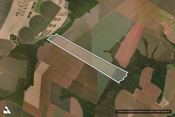 Imagem de satélite de Fazenda Grosslândia em Tapurah - MT