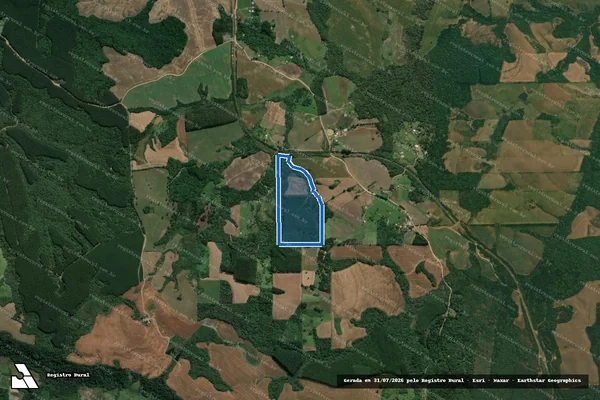 Imagem de satélite de Campinas Belas - Mat 8898 em Tibagi - PR