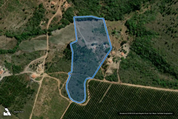 Imagem de satélite de FAZENDA ROCINHA - Parte 1 em Rio Pardo de Minas - MG