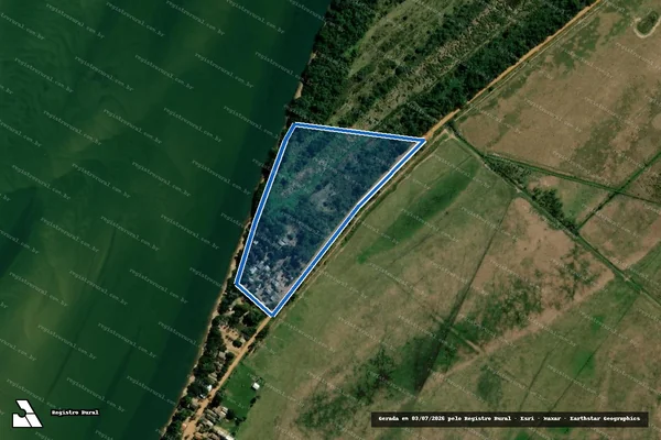 Imagem de satélite de FAZENDA PONTAL DO TIGRE - Lote XII-C em Querência do Norte - PR