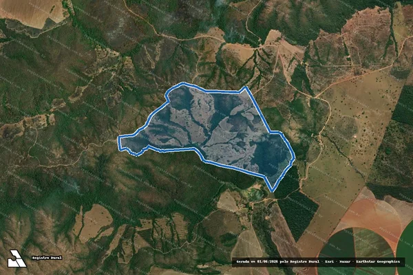 Imagem de satélite de Fazenda Conceição ou Cachoeira - Parte 1 em Guarda-Mor - MG