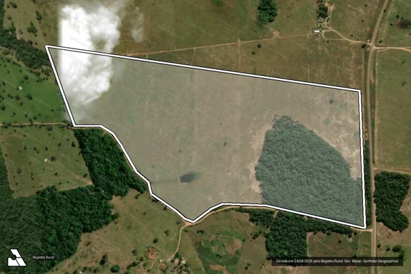 Imagem de satélite de LOTE RURAL N° 90, GLEBA GUAPORÉ, SETOR RIO VERMELHO, P.F. CORUMBIARA - em Vilhena - RO