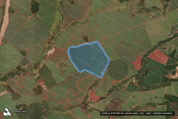 Imagem de satélite de Sítio Mata do Capivari III - Parte 1 em Ituverava - SP