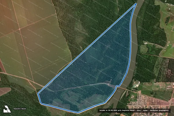 Imagem de satélite de FAZENDA FRONTEIRA II - Parte 1 em Juara - MT