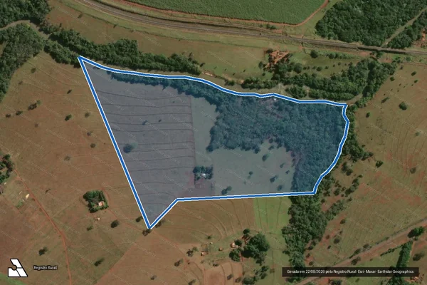 Imagem de satélite de FAZENDA INHUMAS - Parte 1 em Quirinópolis - GO