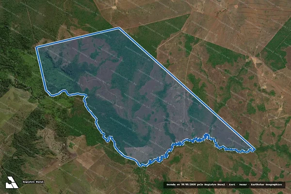 Imagem de satélite de Fazenda José Araújo Leite, Lote 235 - Parte 1 em Abreulândia - TO